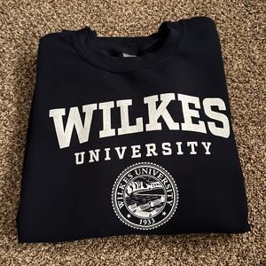 Wilkes University Navy Blue Crewneck